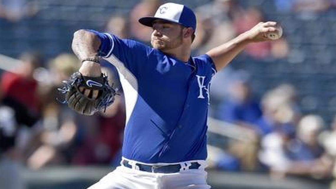 
Kansas City Royals pitcher Brandon Finnegan threw two innings against the White Sox in his Cactus League debut Tuesday.
