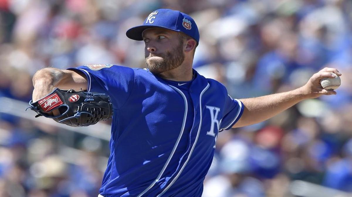 Royals pitcher Danny Duffy threw two scoreless innings Saturday against the Athletics in Surprise, Ariz.
