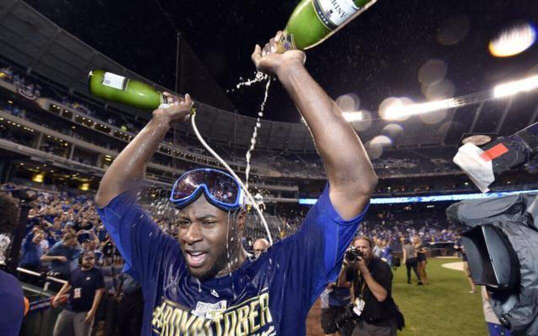 
Royals outfielder Lorenzo Cain has done a lot of celebrating in the past nine days, from pouring champagne on himself after the Royals beat Oakland in the AL Wild Card Game, to defeating the LA Angels in the AL Division Series, to the birth of his son Tuesday. 


