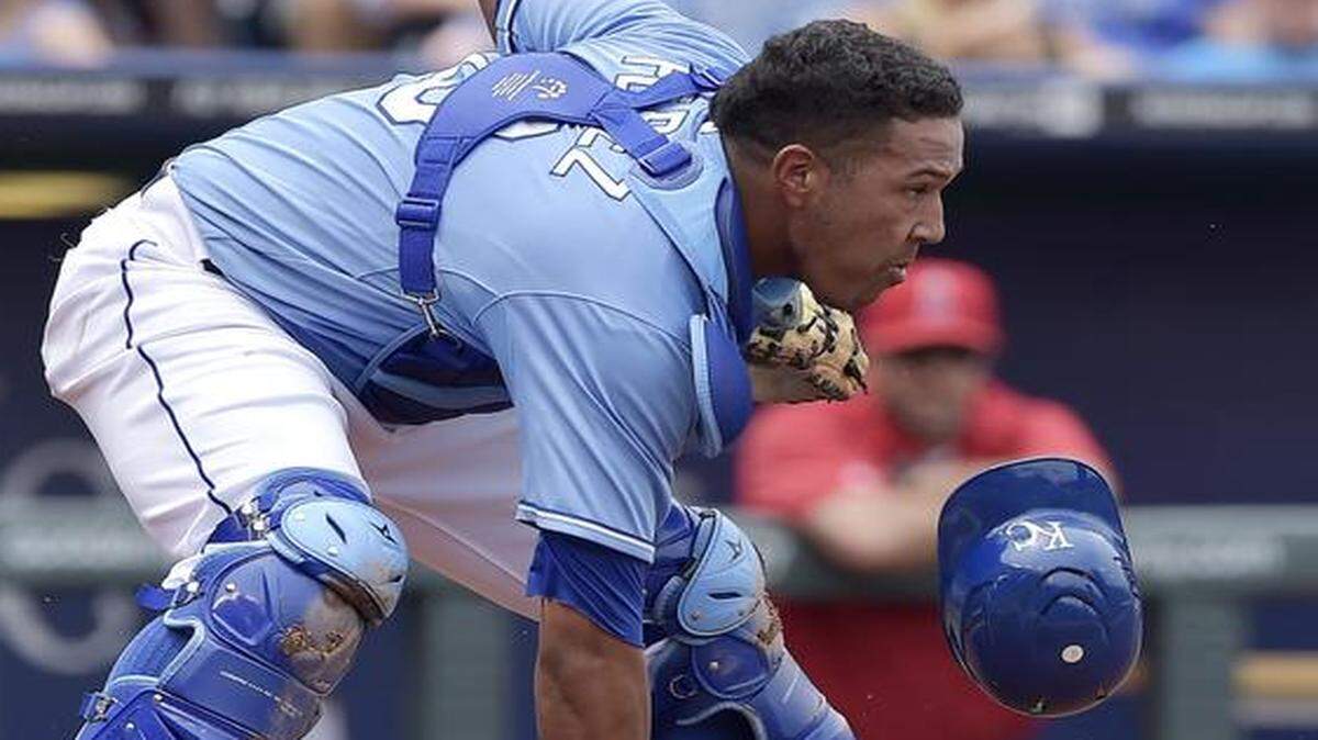 
Kansas City Royals catcher Salvador Perez 
