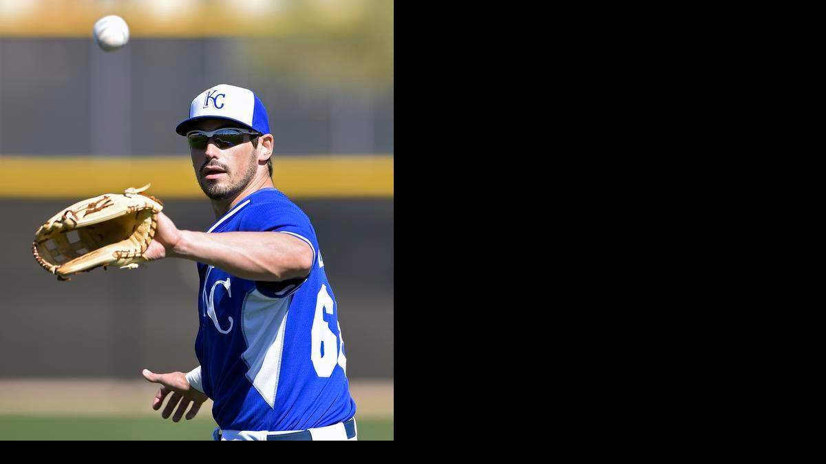 
Kansas City Royals outfielder Brett Eibner during Wednesday's spring training workout for the Royals on February 25, 2015 in Surprise, Ariz.
