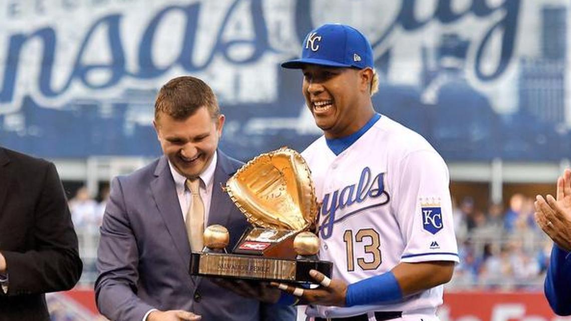Kansas City Royals catcher Salvador Perez, who has won four straight Gold Glove awards, was nominated again for the 2017 AL catcher award.
