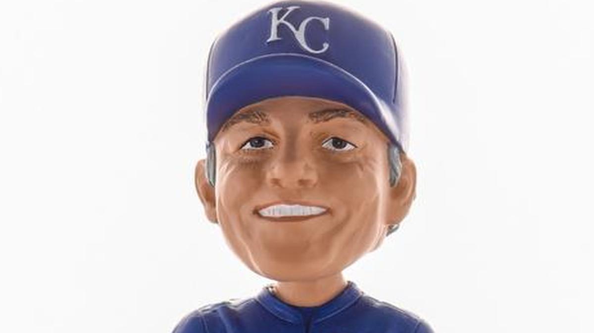 The Royals will give away bobblehead dolls featuring manager Ned Yost to the first 20,000 fans through the gates before Saturday’s game against the Atlanta Braves.