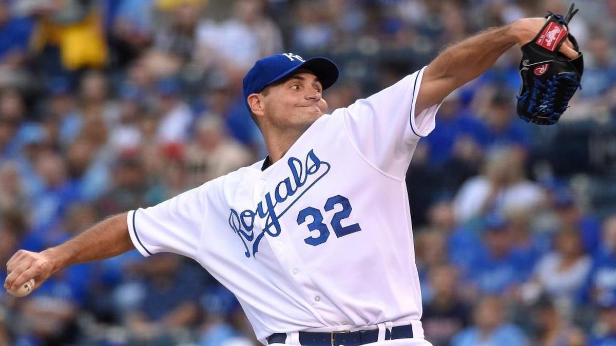 Chris Young during a start in July for the Royals.