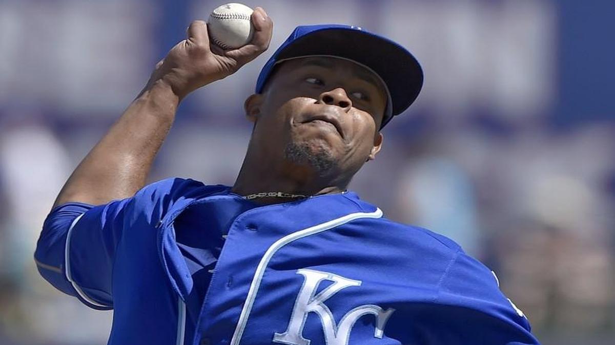 Right-hander Edinson Volquez, a candiate to start on opening day for the Royals, allowed four runs and five hits in six innings Wednesday in a minor-league start.
