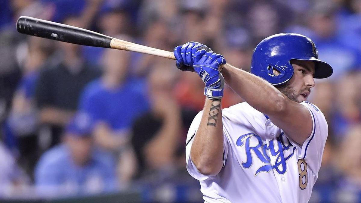 Third baseman Mike Moustakas