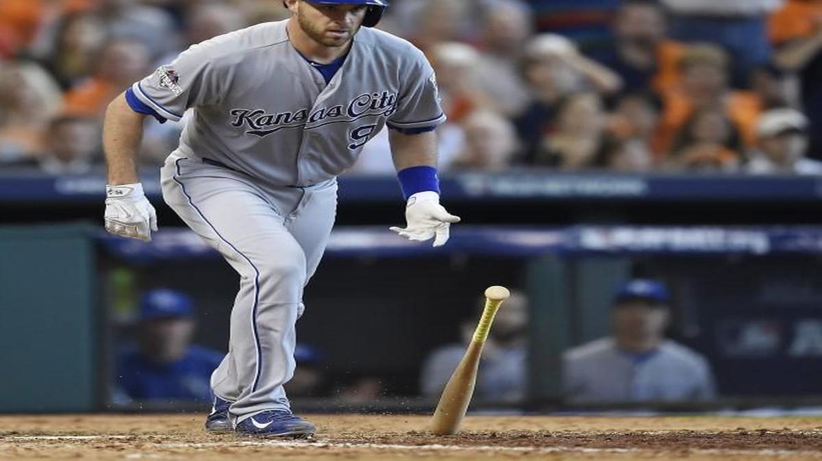 
Royals backup catcher Drew Butera was able to generate a walk in the Royals’ big eighth inning in game four in the ALDS against the Houston Astros.
