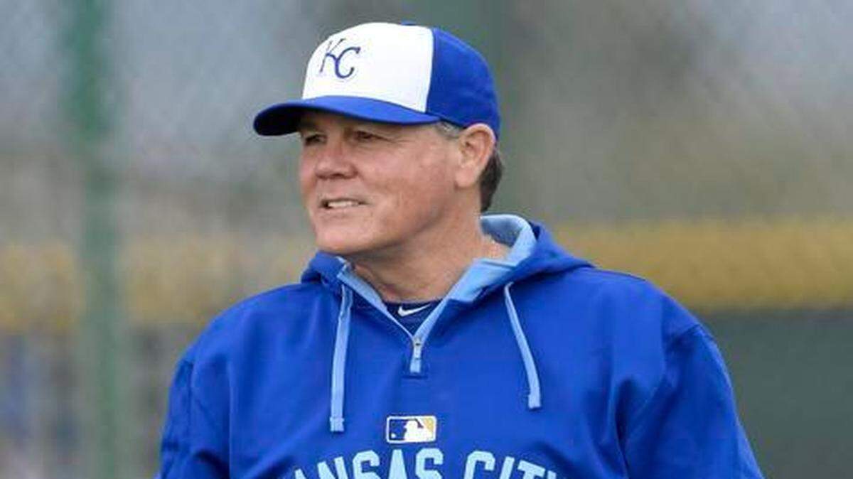 
Kansas City Royals manager Ned Yost during Sunday's spring training workout for the Royals on March 1, 2015 in Surprise, Ariz.
