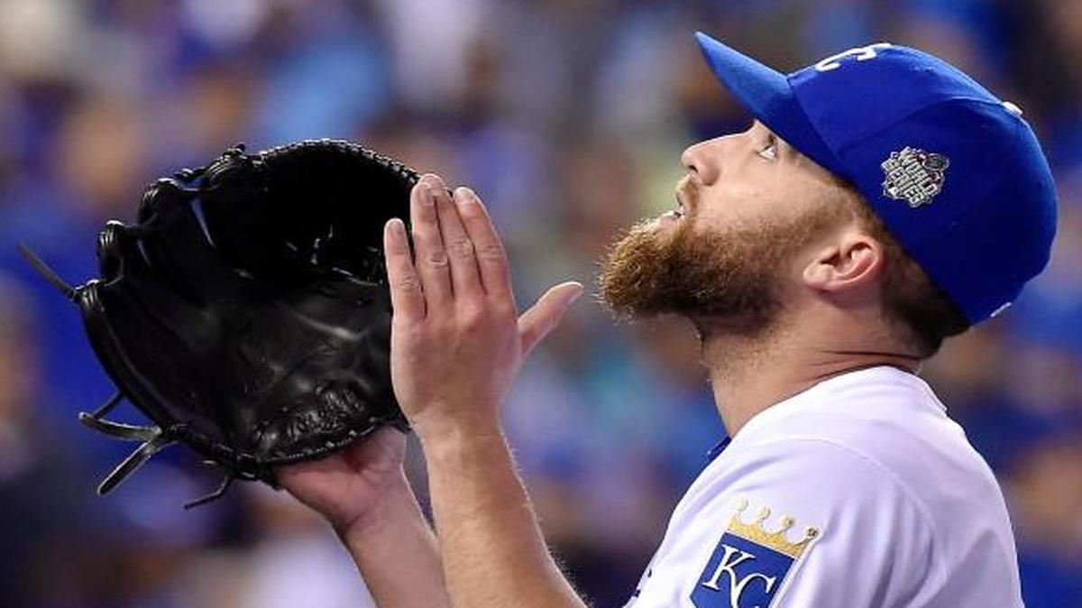 Royals pitcher Danny Duffy made his his fourth appearance of the postseason Tuesday night.