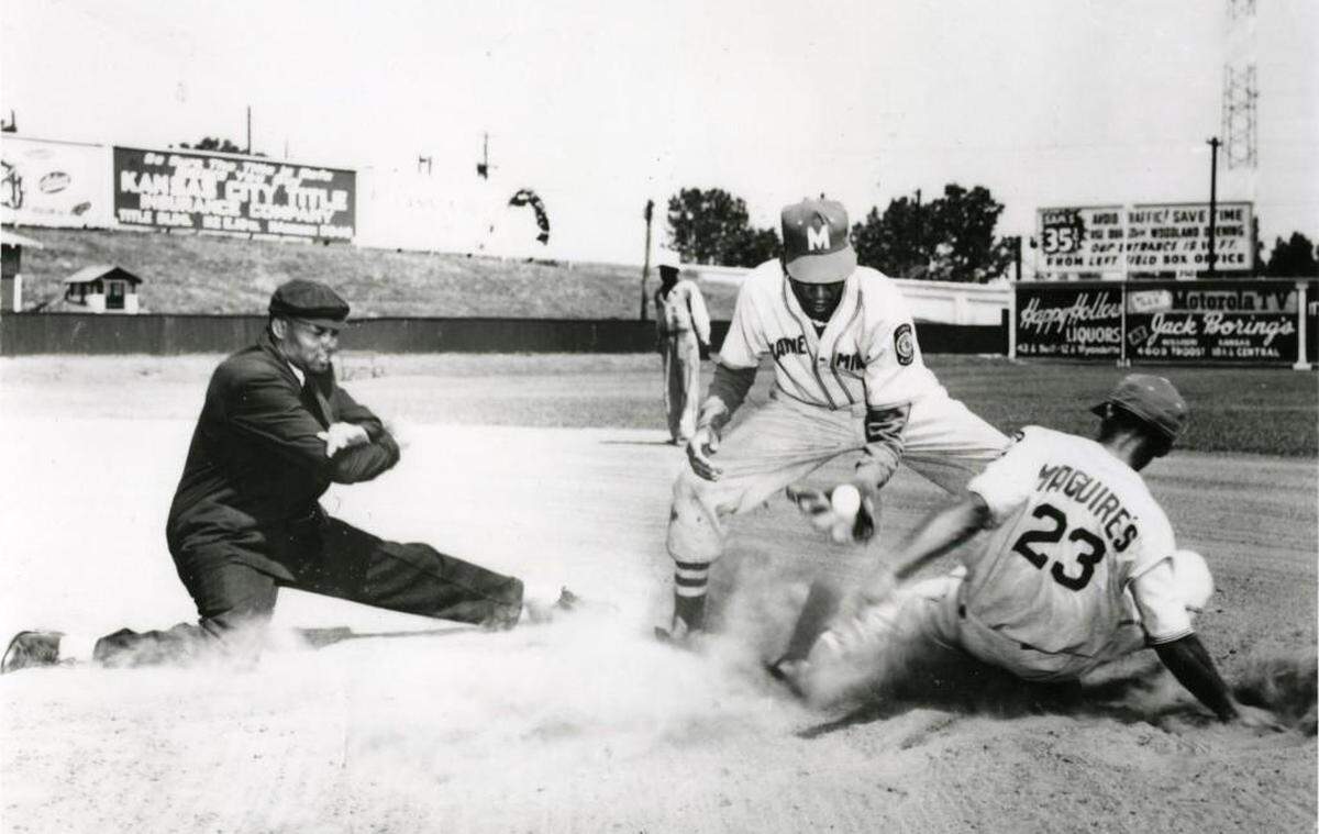 Bob Motley, left, was known as the best umpire in the Negro Leagues.