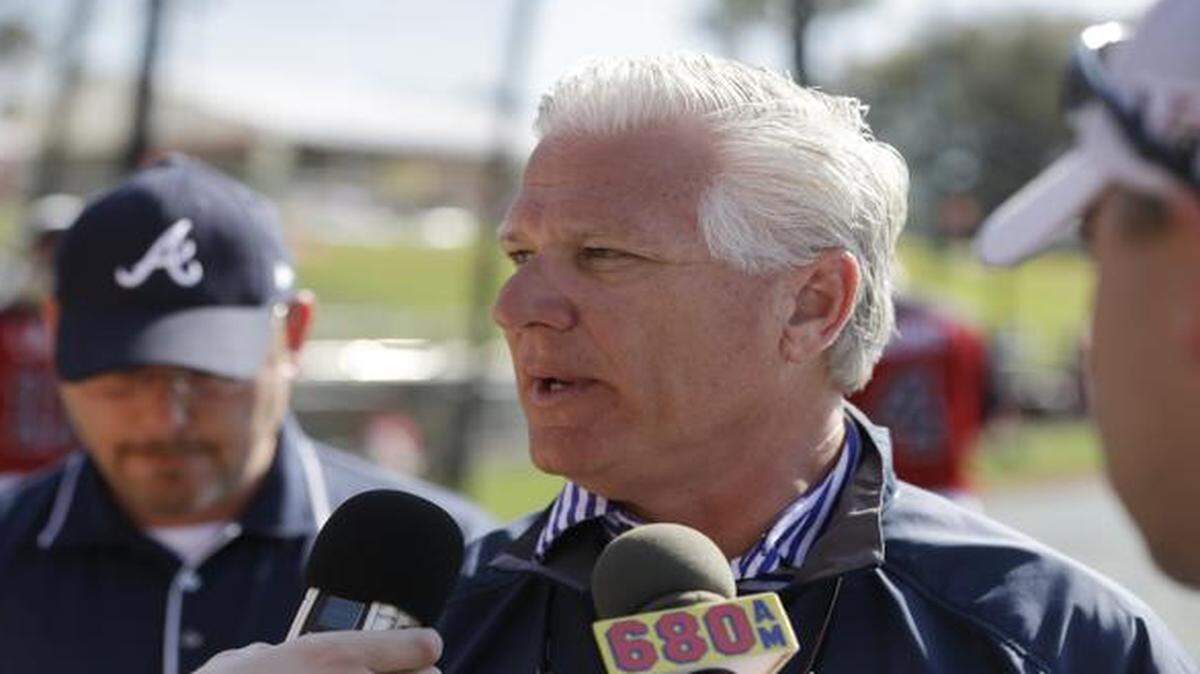 
Atlanta Braves Executive Vice President and General Manager Frank Wren met the media during spring training. Wren was fired by the Braves on Monday.


