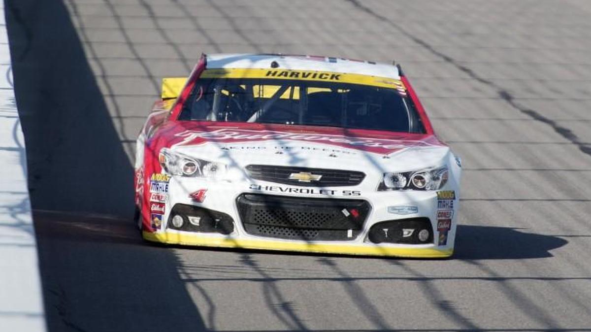
Kevin Harvick led 21 of the first 49 laps Sunday, but it turned out it wasn’t his day at Kansas Speedway.
