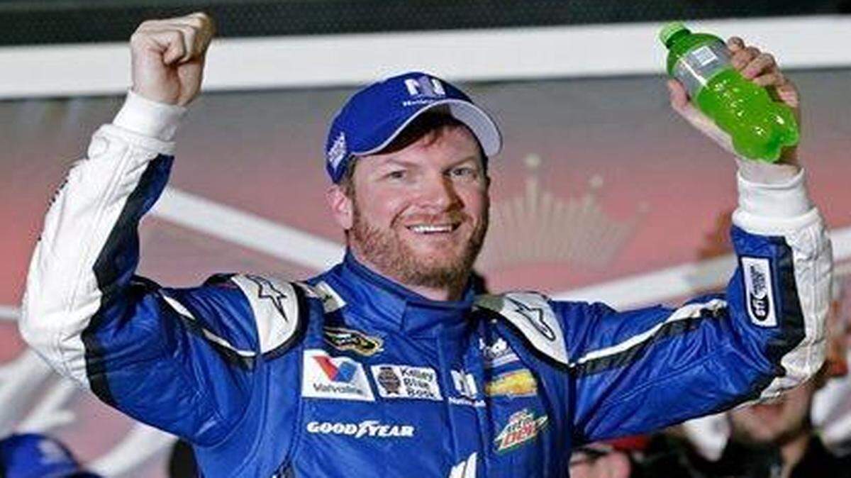 
Dale Earnhardt Jr celebrated in victory lane Thursday after winning the first of two qualifying races for the Daytona 500.
