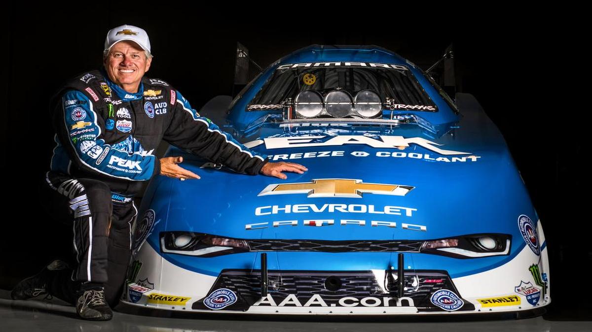 John Force, Chevrolet and 16-time NHRA champion, will race the new 2016 Camaro SS Funny Car this weekend at the NHRA Kansas Nationals in Topeka. The new Funny Car body is the first based on the sixth-generation Camaro SS.