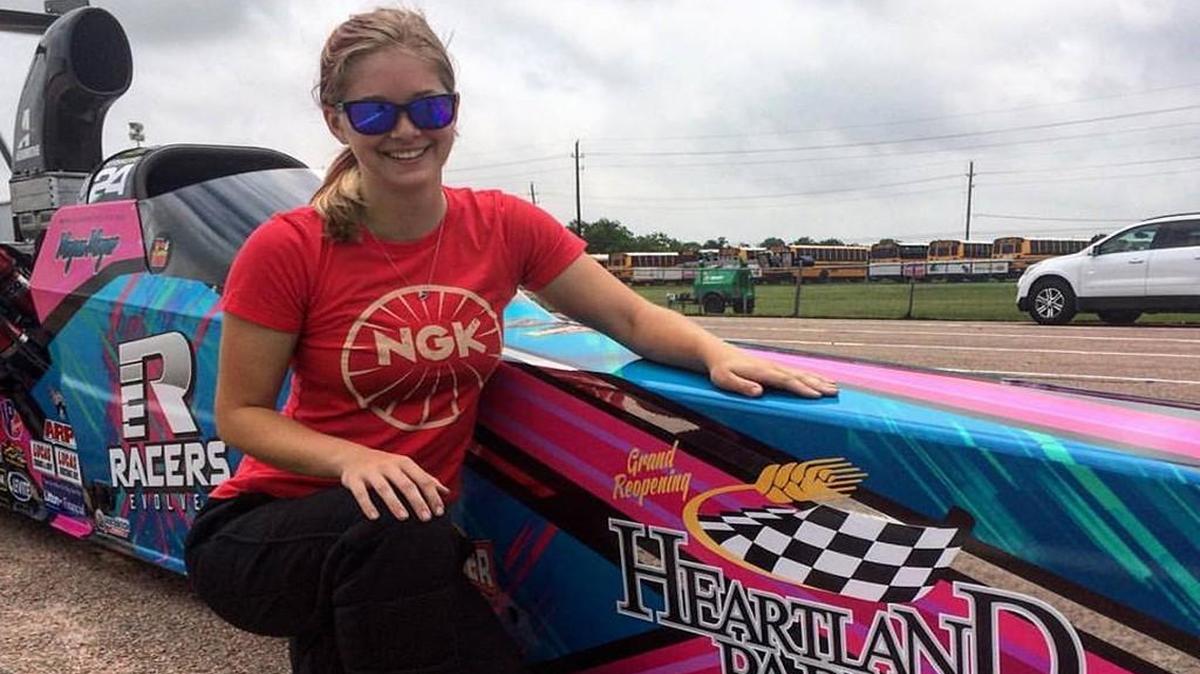 Megan Meyer is in second place in the NHRA’s Top Alcohol national points standings.