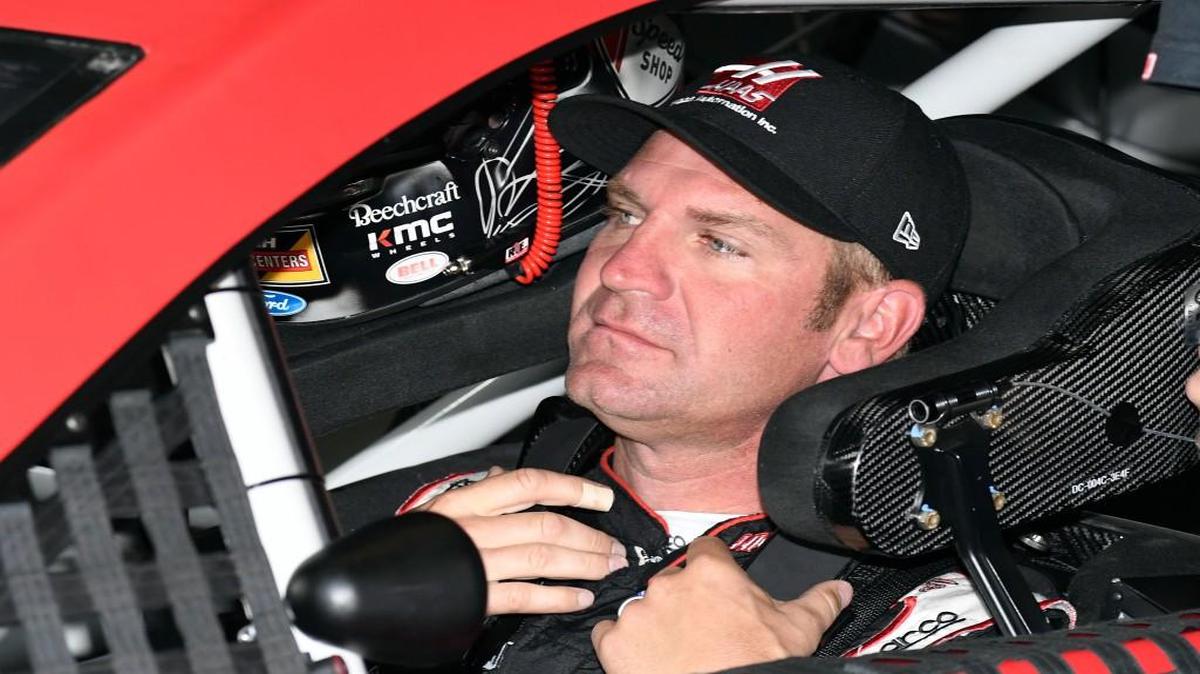 Clint Bowyer sits in his car during a practice session for Sunday’s NASCAR Cup Series race a at Texas Motor Speedway in Fort Worth on Saturday, April 8, 2017.