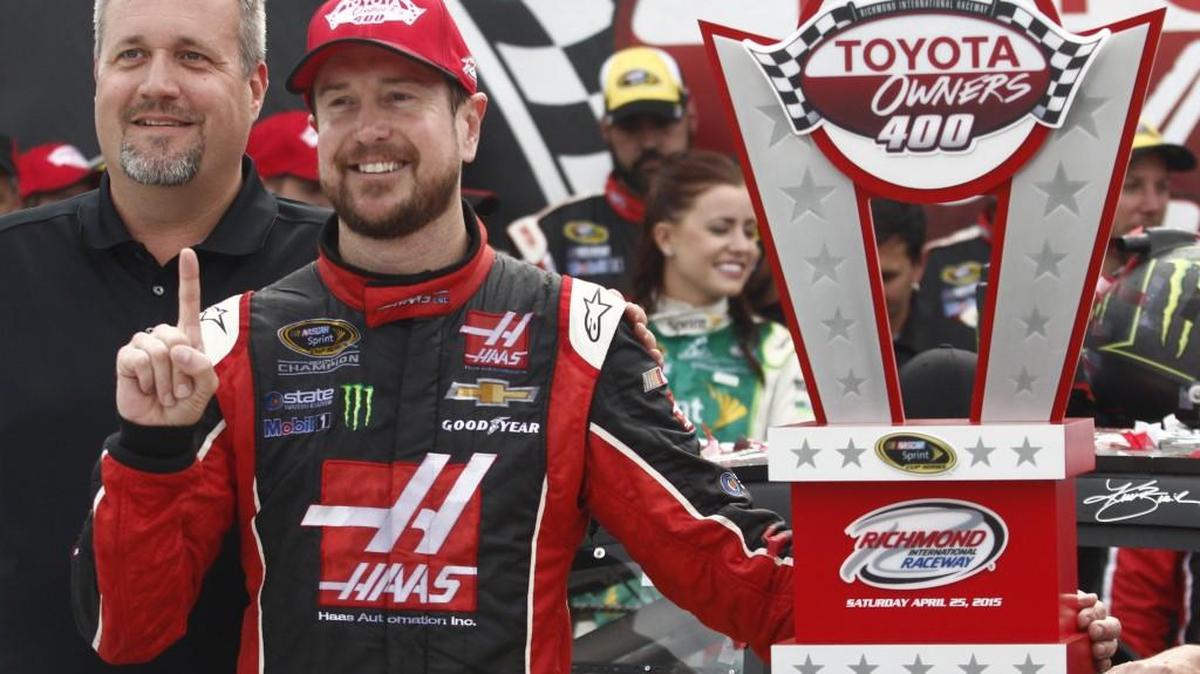 
Kurt Busch won the NASCAR Sprint Cup race in April at Richmond International Raceway in Richmond, Va.
