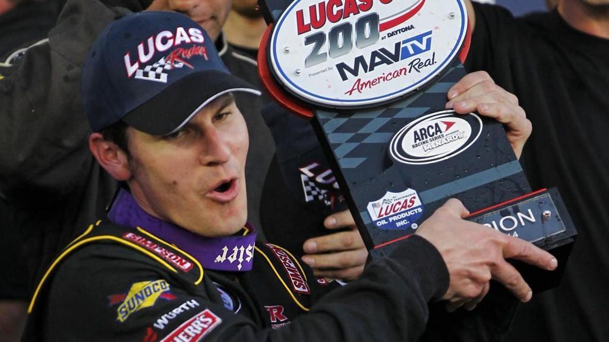 In 2014, Grant Enfinger won the ARCA Series auto race at Daytona International Speedway in Florida.