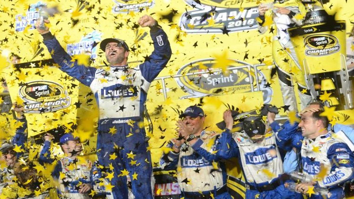 Jimmie Johnson won the 2016 NASCAR title.