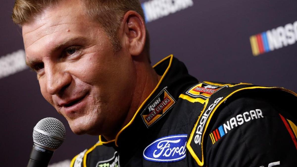 Clint Bowyer met with reporters Jan. 23 at the Charlotte Motor Speedway in Concord, N.C. Now in his second season with Stewart-Haas Racing, Bowyer feels more settled than he has for several years entering the 2018 Monster Energy NASCAR Cup Series season.