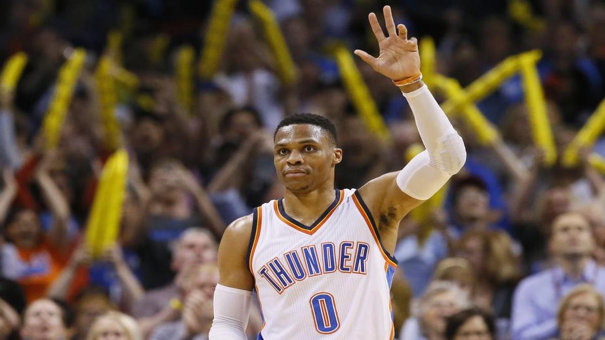 Oklahoma City guard Russell Westbrook was voted the Most Valuable Player in the NBA.