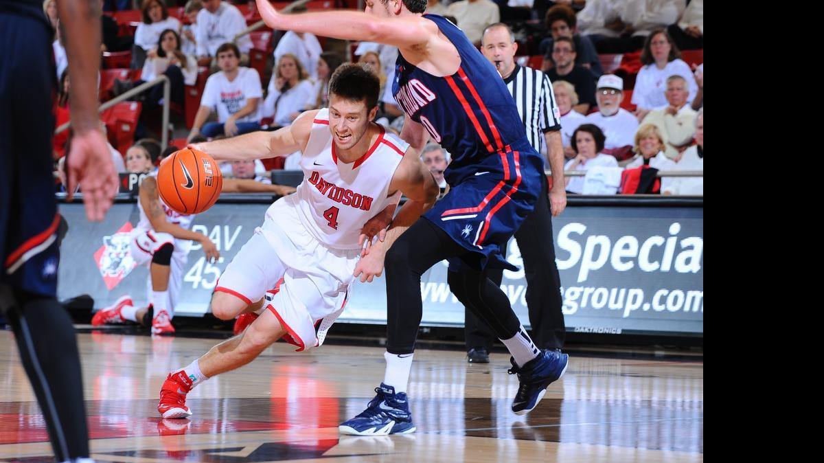 
Tyler Kalinoski averaged 16.7 points per game as a senior at Davidson and was selected the Atlantic 10 player of the year.

