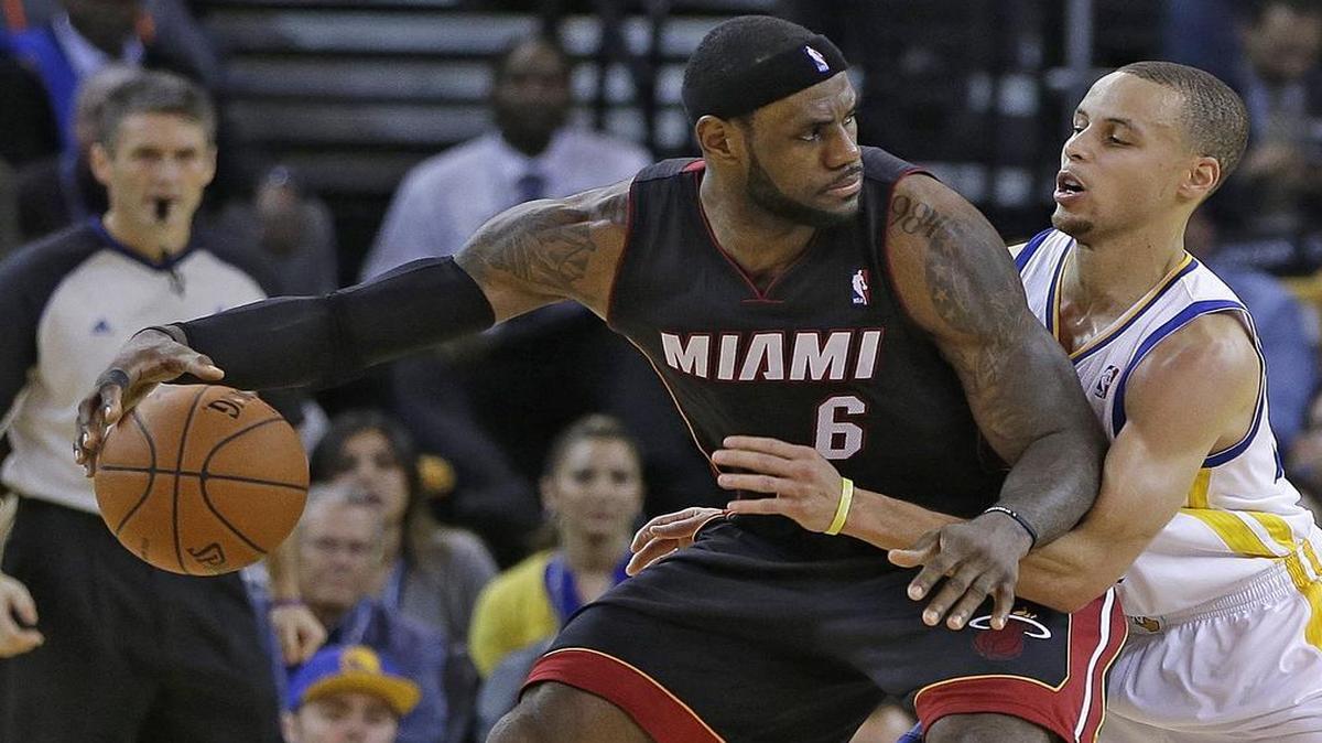 
Miami’s LeBron James and Golden State’s Stephen Curry are the players to watch in the NBA Finals.
