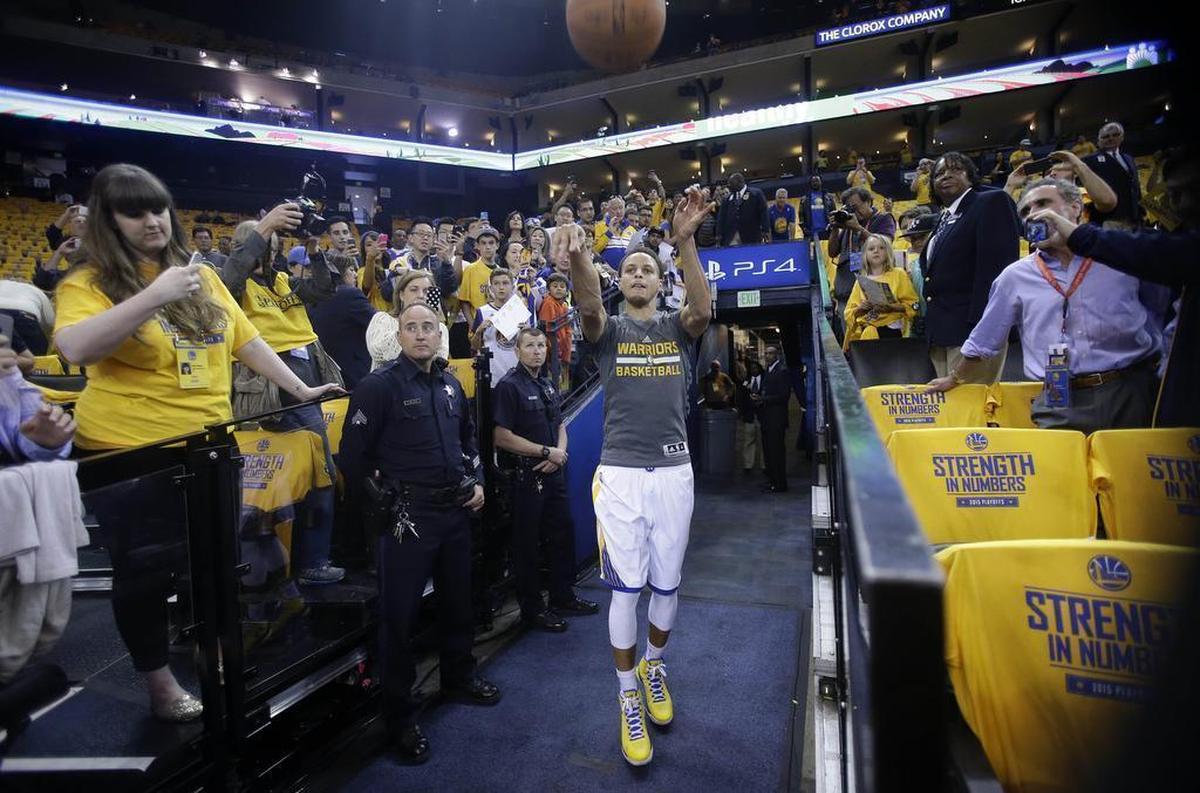 Golden State Warriors guard Stephen Curry has made 44 percent of his three-point shots during his NBA career.