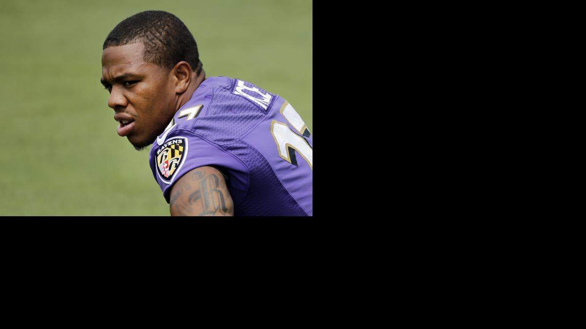 
The Baltimore Ravens released running back Ray Rice after TMZ aired video of him hitting his then-fiancee in February. 
