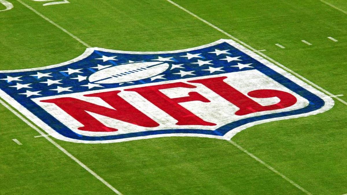 The NFL logo at Dolphin Stadium in Miami Gardens, Fla.