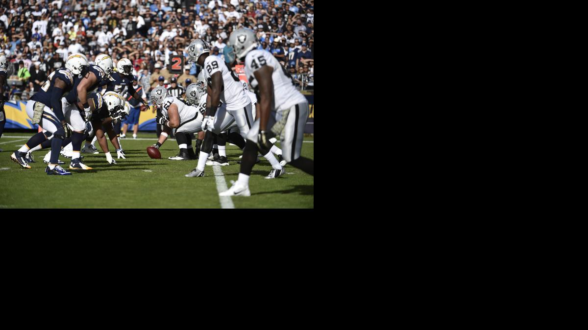 
The Oakland Raiders and San Diego Chargers face off last November
