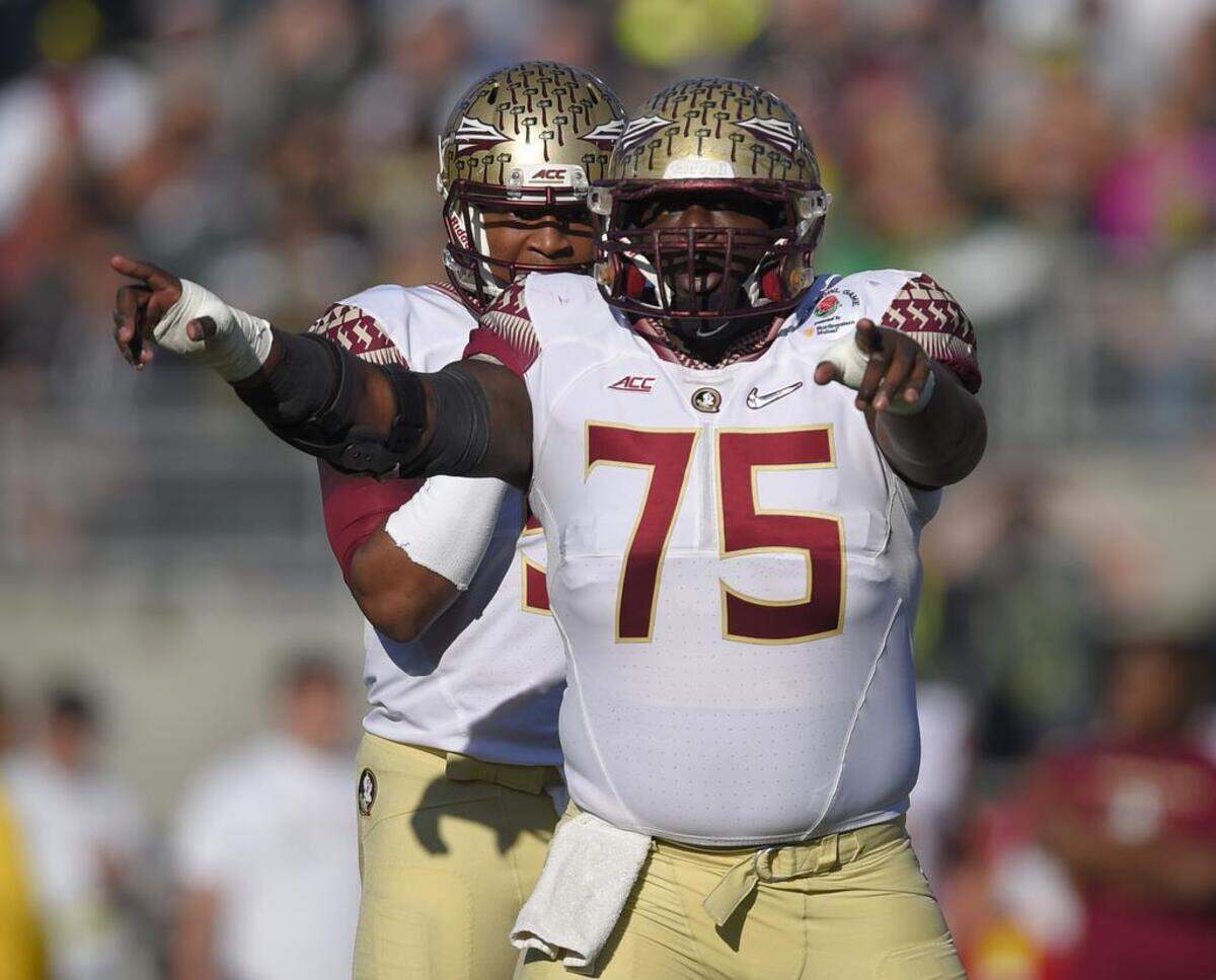 Florida State offensive tackle Cameron Erving protected possible No. 1 overall pick Jameis Winston last season.