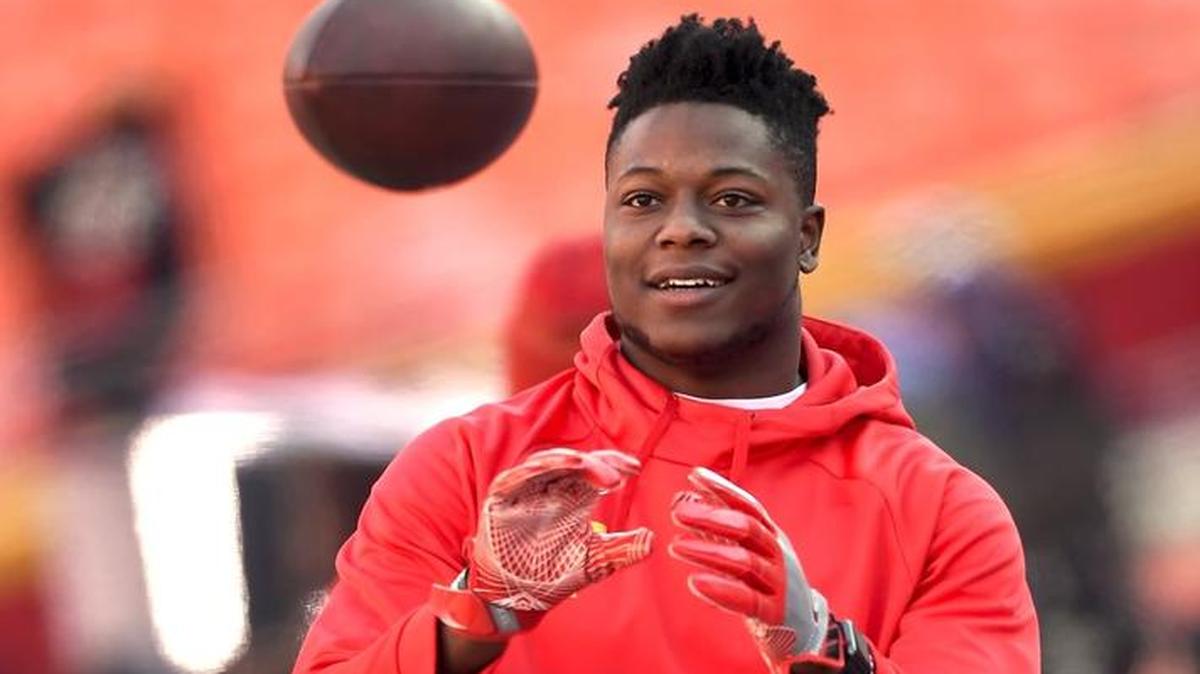Chiefs wide receiver Chris Conley was back on the bench in early January for the AFC Wild Card playoff game at Arrowhead Stadium against the Tennessee Titans.