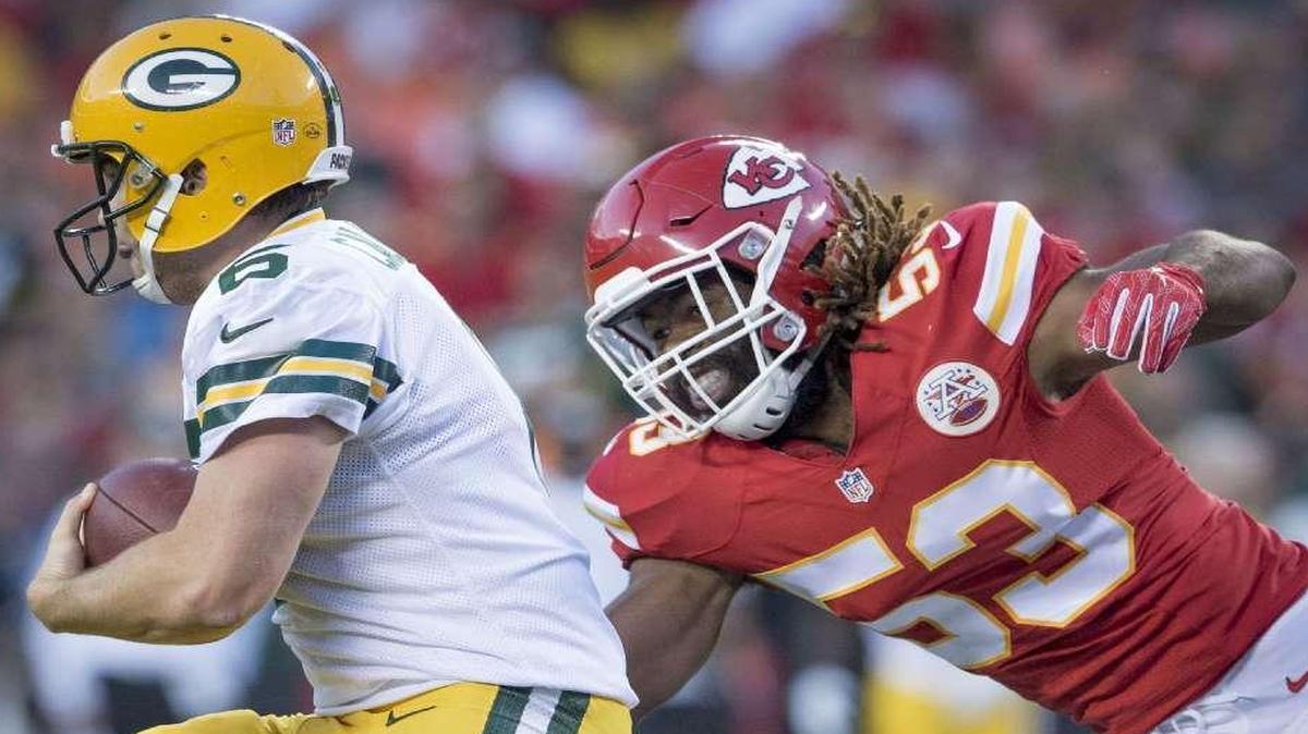 The Chiefs on Sunday released inside linebacker Ramik Wilson (right), who was a fourth-round pick a year ago.
