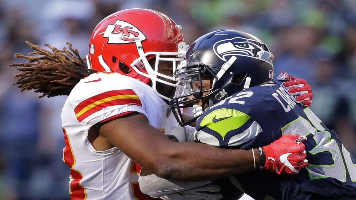 Linebacker Ramik Wilson (left) was among the Chiefs’ inactive players for Sunday’s game against the Texans.