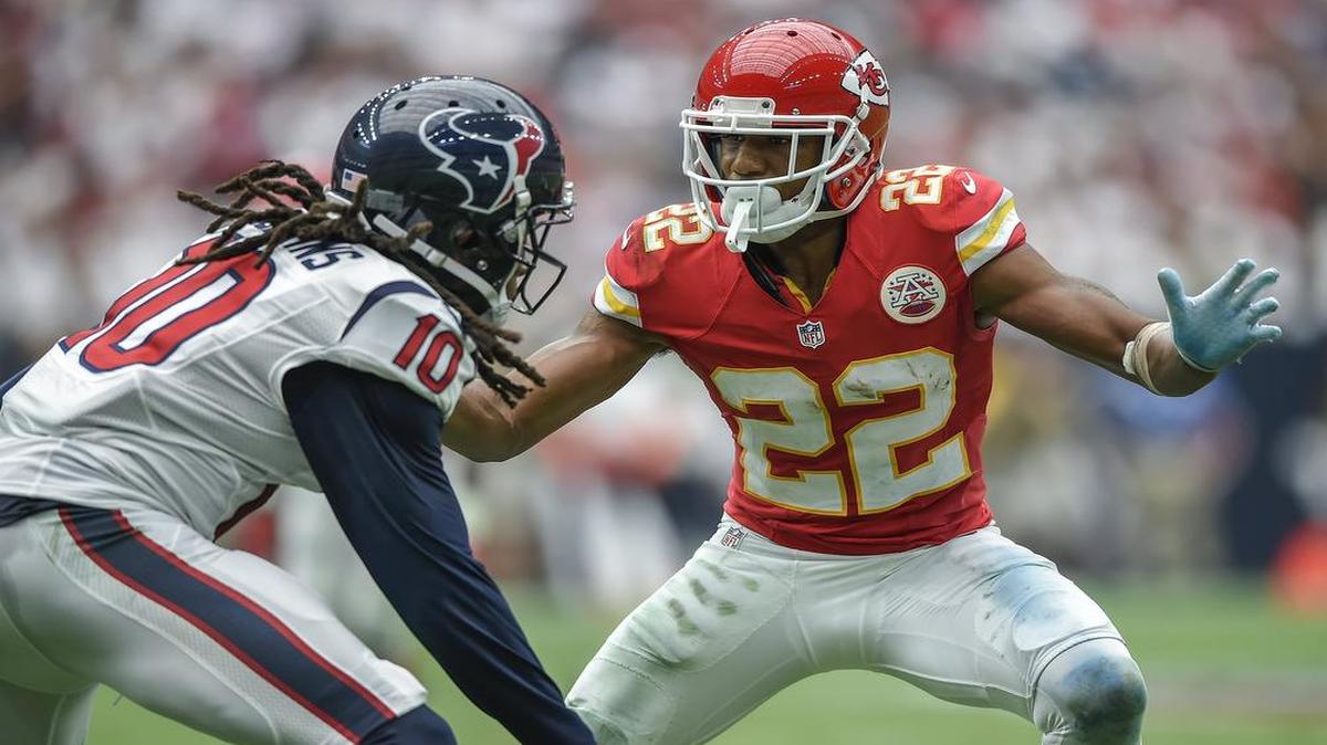 In the season opener, Kansas City Chiefs cornerback Marcus Peters shadowed Houston Texans wide receiver DeAndre Hopkins. The Chiefs won 27-20.