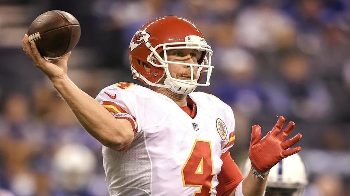 Kansas City Chiefs quarterback Nick Foles during Sunday’s game.