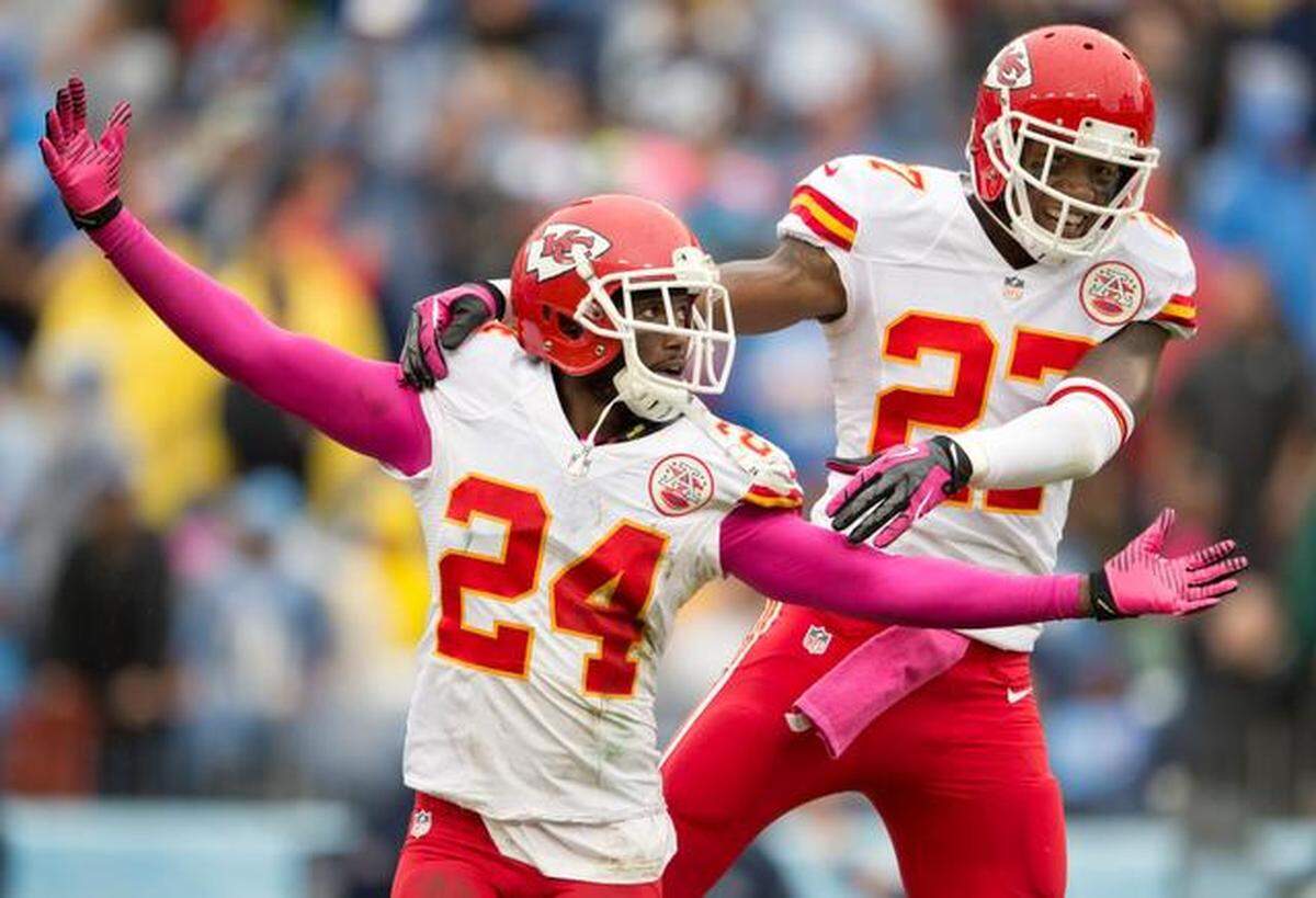 Former Chiefs cornerback Brandon Flowers (No. 24) was among the best the organization has had at the position.