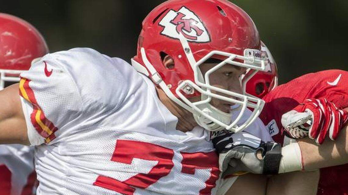 
Kansas City Chiefs defensive end Mike Catapano at training camp.
