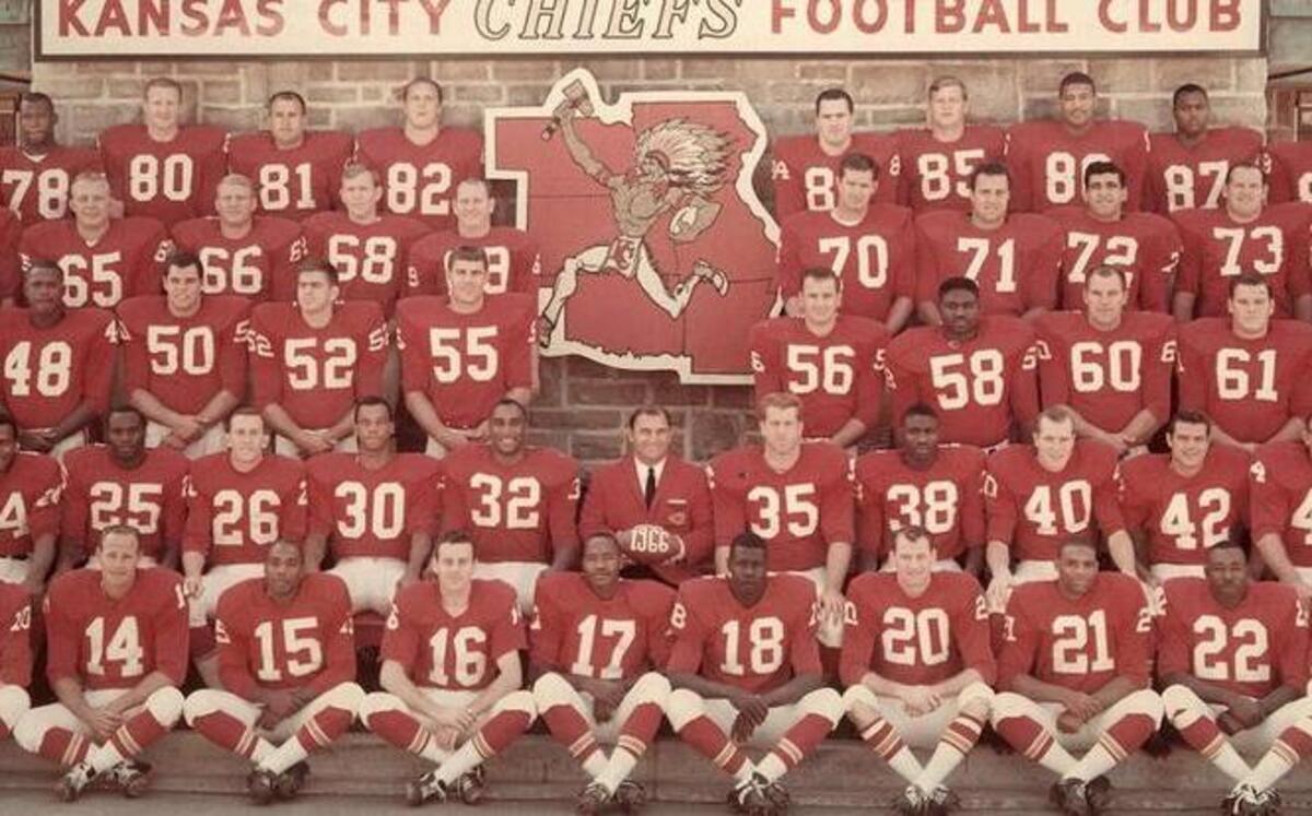 The above team photo was taken in the 1966-67 preseason and includes several players who weren’t on the Super Bowl roster.