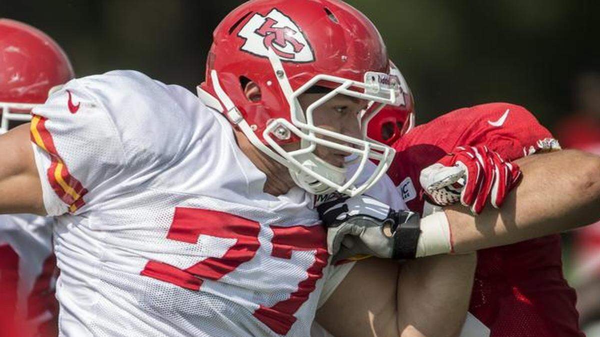 
Kansas City Chiefs defensive end Mike Catapano took part in training camp this summer.

