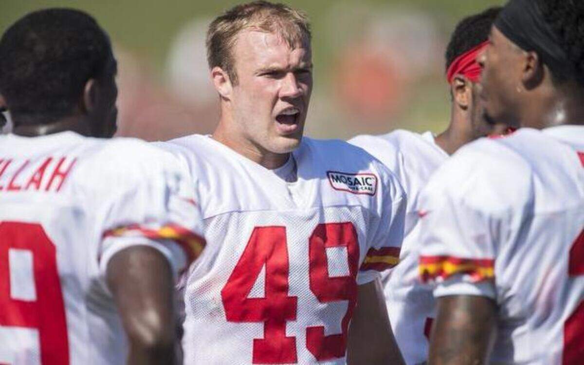 
Chiefs safety Daniel Sorensen (49) 
