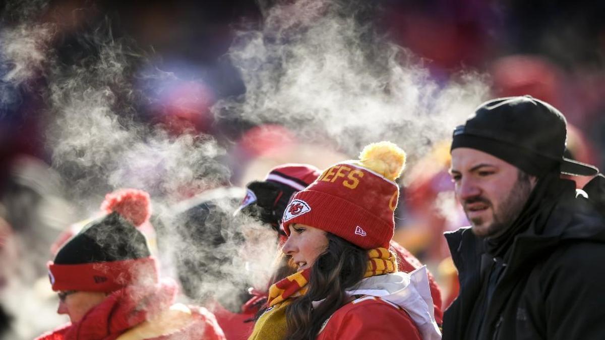 Steam from the breath of chilly Chiefs fans filled the air during the team’s Dec. 18 game against the Titans.