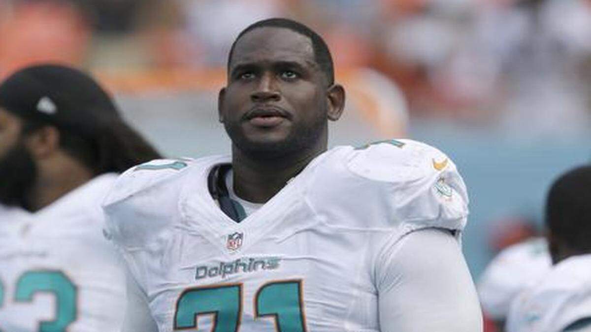 
Branden Albert now wears a Miami Dolphins uniform after six years in Kansas City.


