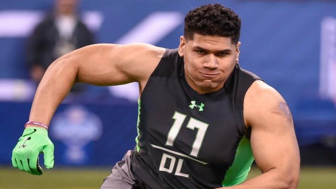 Utah’s Jason Fanaika (above) has a cousin who plays for the Chiefs — guard Paul Fanaika.