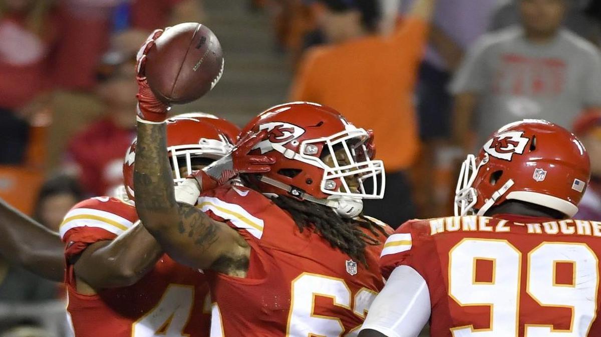 Terrance Smith, celebrating a preseason fumble recovery against the Green Bay, has taken on a bigger role with the team in the absence of injured star linebacker Derrick Johnson, who is out for the season.