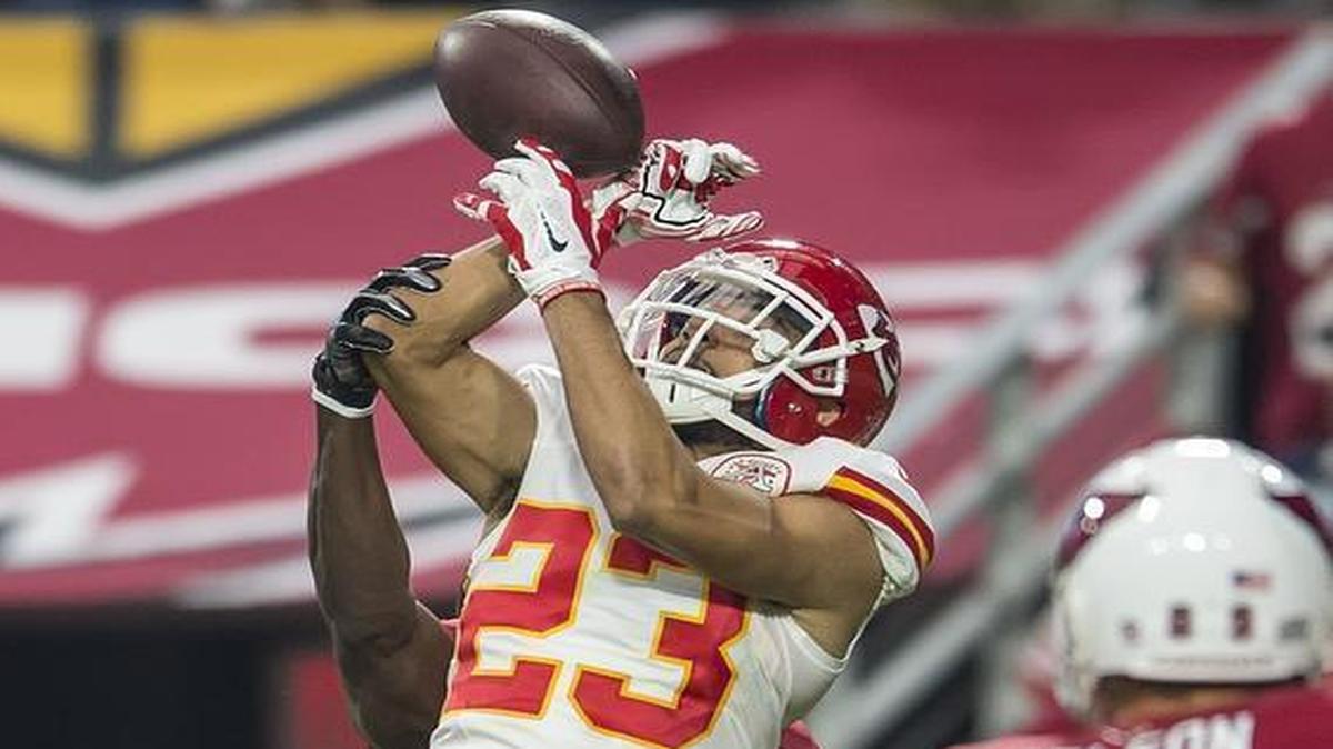 
Cornerback Phillip Gaines said he and the defensive line are “expecting great things” this year. Last year, he posted 20 tackles and four pass deflections.

