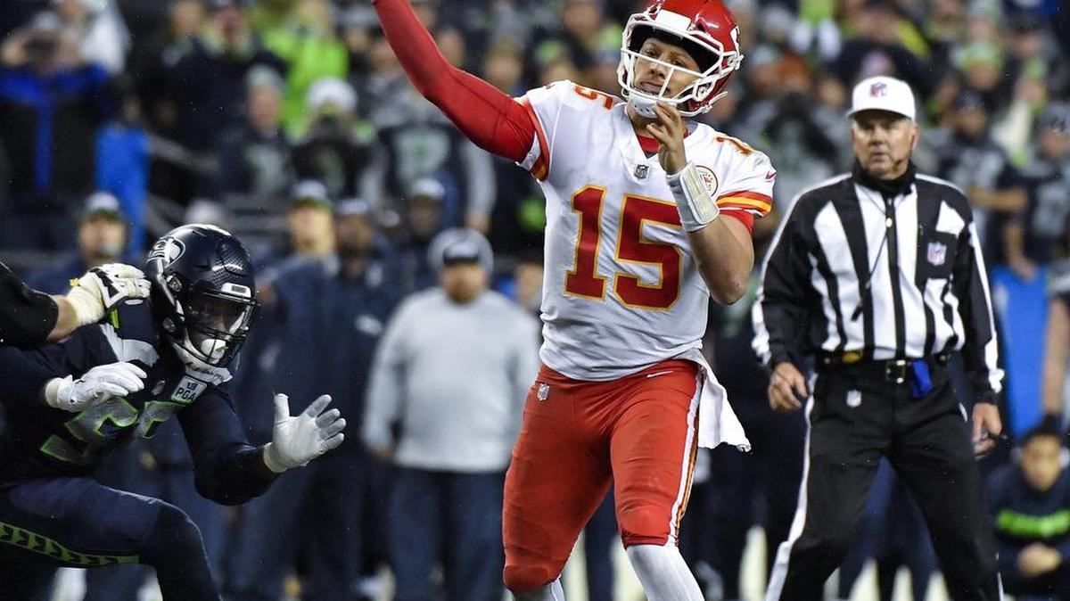 Kansas City Chiefs quarterback Patrick Mahomes throws in the fourth quarter during Sunday’s football game against the Seattle Seahawks on December 23, 2018 at CenturyLink Field in Seattle, Washington.