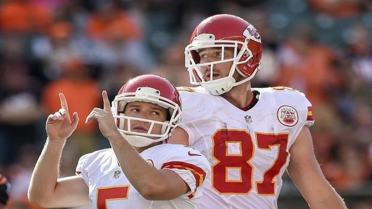 
Kansas City Chiefs kicker Cairo Santos reacted after making his seventh field goal of Sunday’s game.
