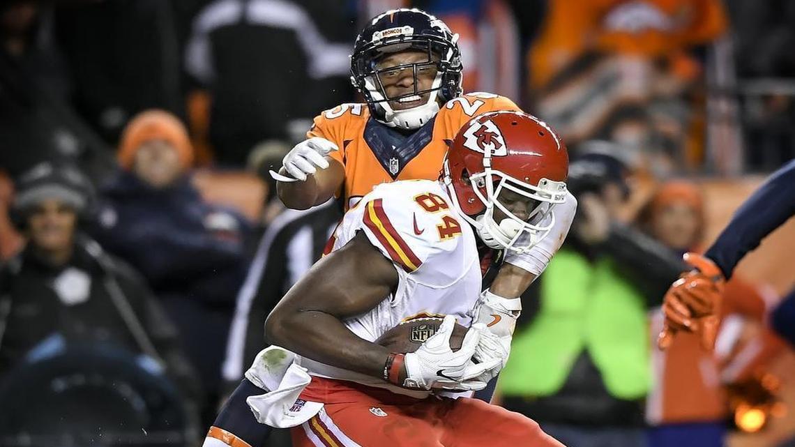 Chiefs tight end Demetrius Harris got position on Broncos cornerback Chris Harris Jr. and made the catch for a two-point conversion that sent the game into overtime Sunday night in Denver.